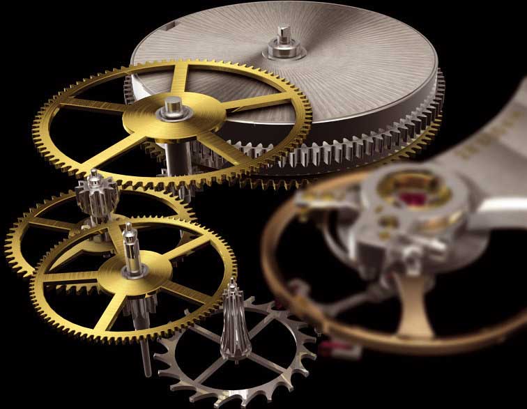 Gear train of a mechanical watch
